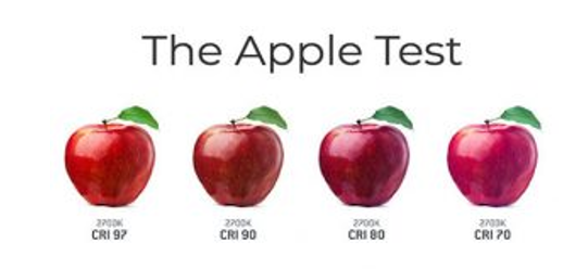 the apple test para determinar la reproduccion cromatica